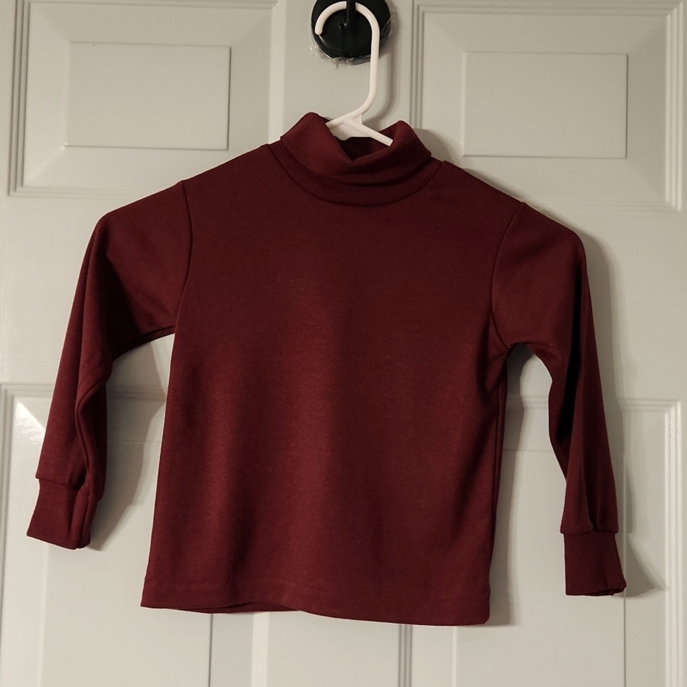Cadet Club, Boys, Sz 4, NWT,  Cranberry, Long Sleeve Turtleneck